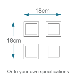 Frosted design dimensions C8