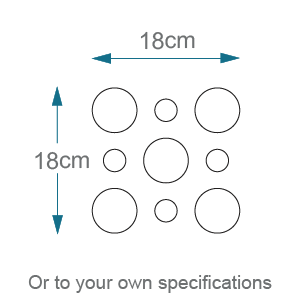 Frosted design dimensions C9