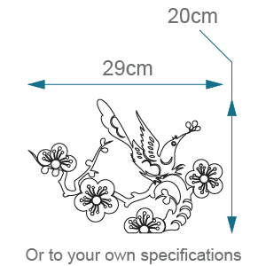 Frosted design dimensions D2