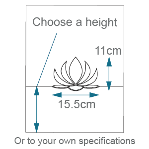 Frosted design dimensions N16