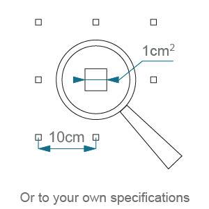 Frosted design dimensions P1