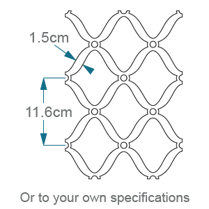 Frosted design dimensions P5