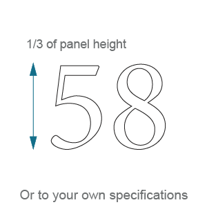 Frosted design dimensions T1